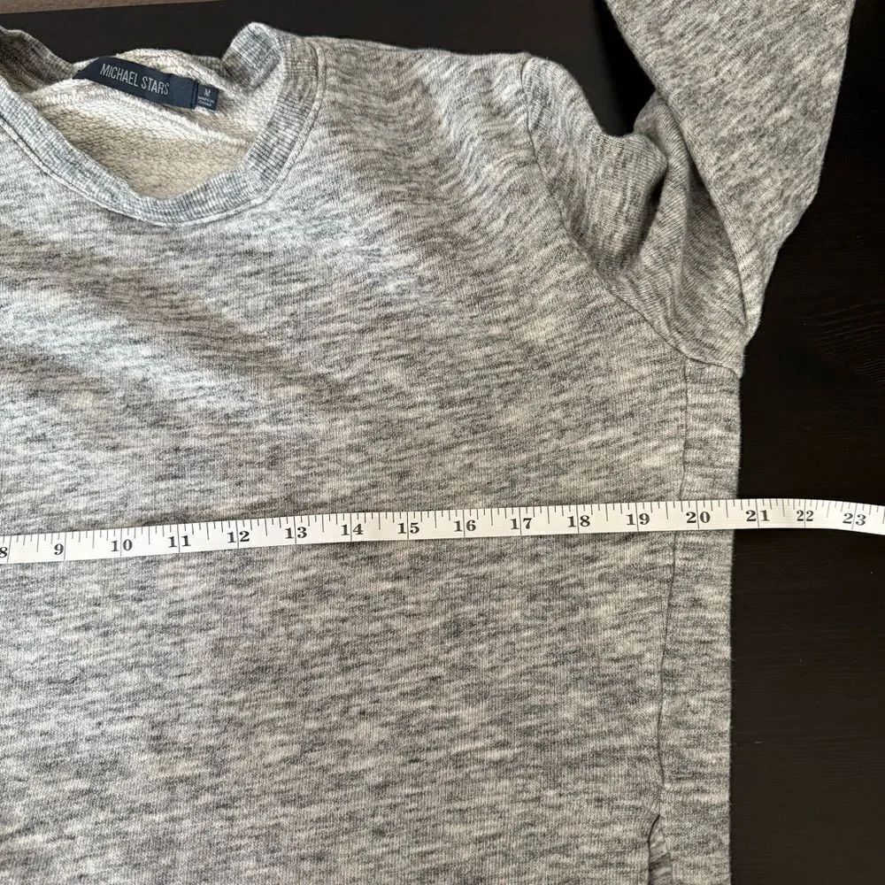 Michael Stars Sweatshirt Womens Size M Gray Front Pocket Pullover Casual Comfort - Picture 12 of 13